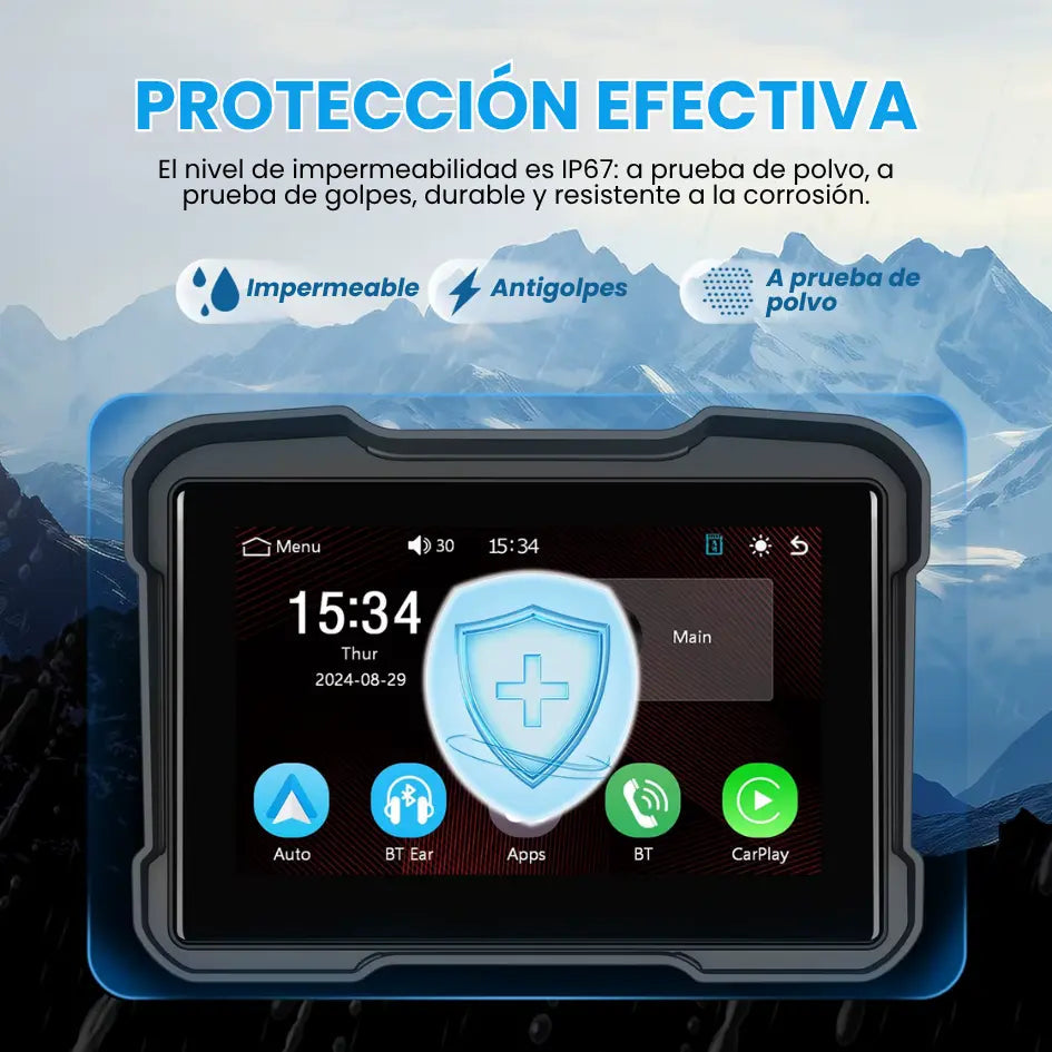 Pantalla GPS para Motos + Cámaras HD