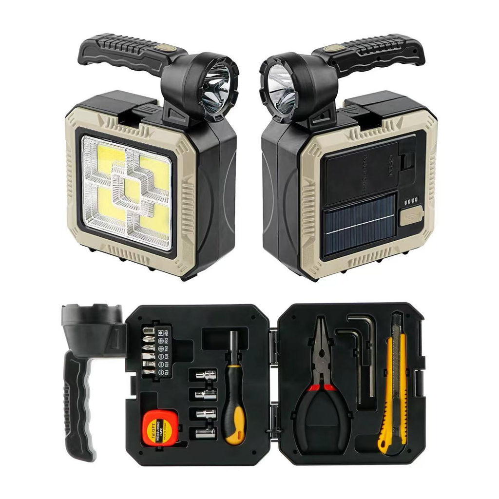 Linterna Multifuncional Portátil con Kit de Herramientas